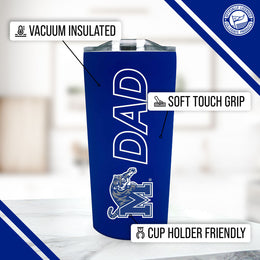 Memphis  Tigers NCAA Stainless Steel Travel Tumbler for Dad - Royal