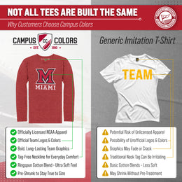 Miami Redhawks NCAA MVP Adult Long-Sleeve Shirt - Red