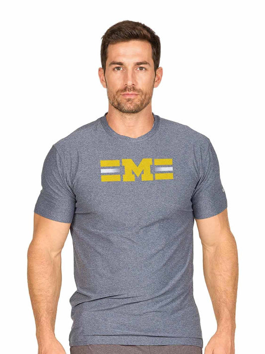 Michigan Wolverines  Scholarship Cloud Jersey Short Sleeve Tee - Navy Heather