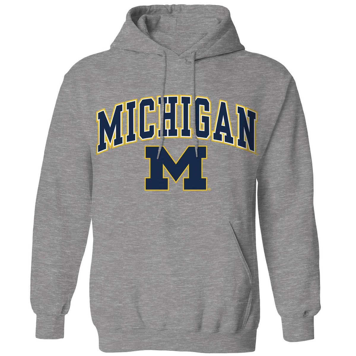MICH Arch & Logo Gameday Hoodie - Gray
