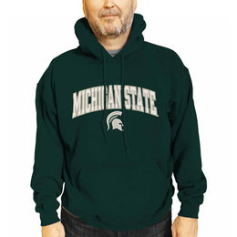 Michigan State Spartans NCAA Adult Tackle Twill Hooded Sweatshirt - Green