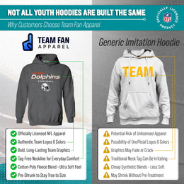 Miami Dolphins NFL Youth Football Helmet Hood - Charcoal