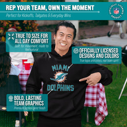 Miami Dolphins Team Fan Apparel NFL  Gameday Hoodie - Black