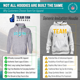Miami Dolphins NFL Adult Unisex Starting Fresh Ultra Soft Fleece Hooded Sweatshirt - Athletic Heather