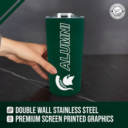 Michigan State Spartans Collegiate Stainless Steel Travel Tumbler for Alumni - Green