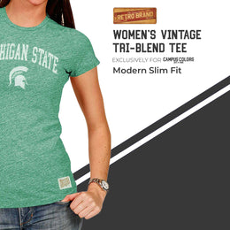 Michigan State Spartans University Women's T-Shirt  - Green