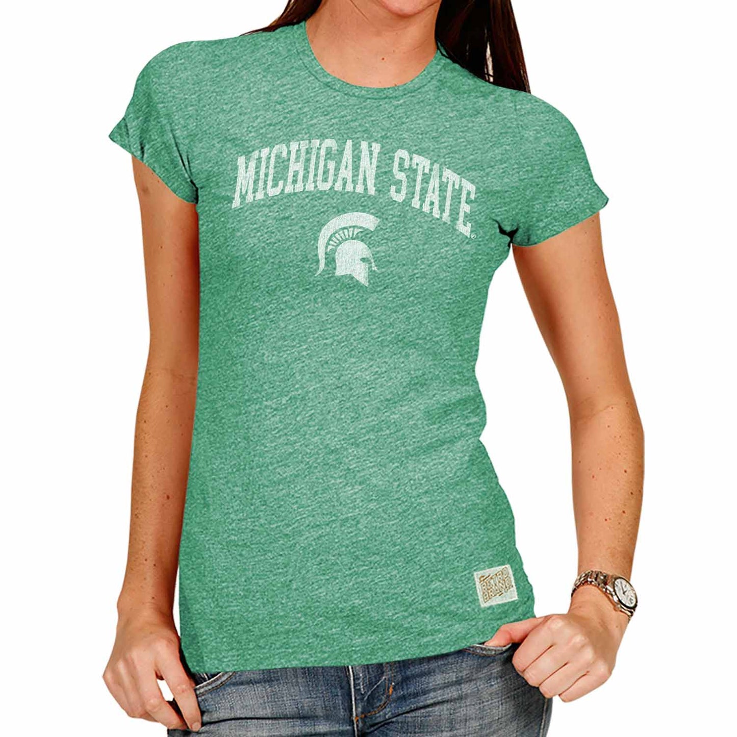 Michigan State Spartans University Women's T-Shirt  - Green