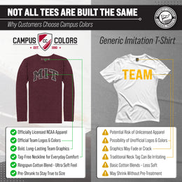 MIT Engineers NCAA MVP Adult Long-Sleeve Shirt - Maroon