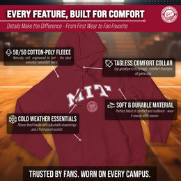 MIT Arch & Logo Gameday Hoodie - Cardinal