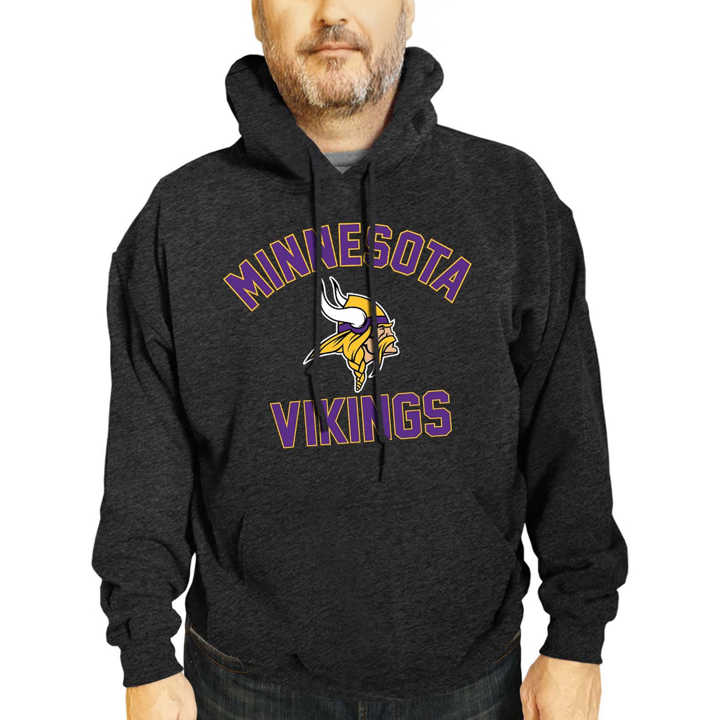 Minnesota Vikings Team Fan Apparel NFL  Gameday Hoodie - Charcoal