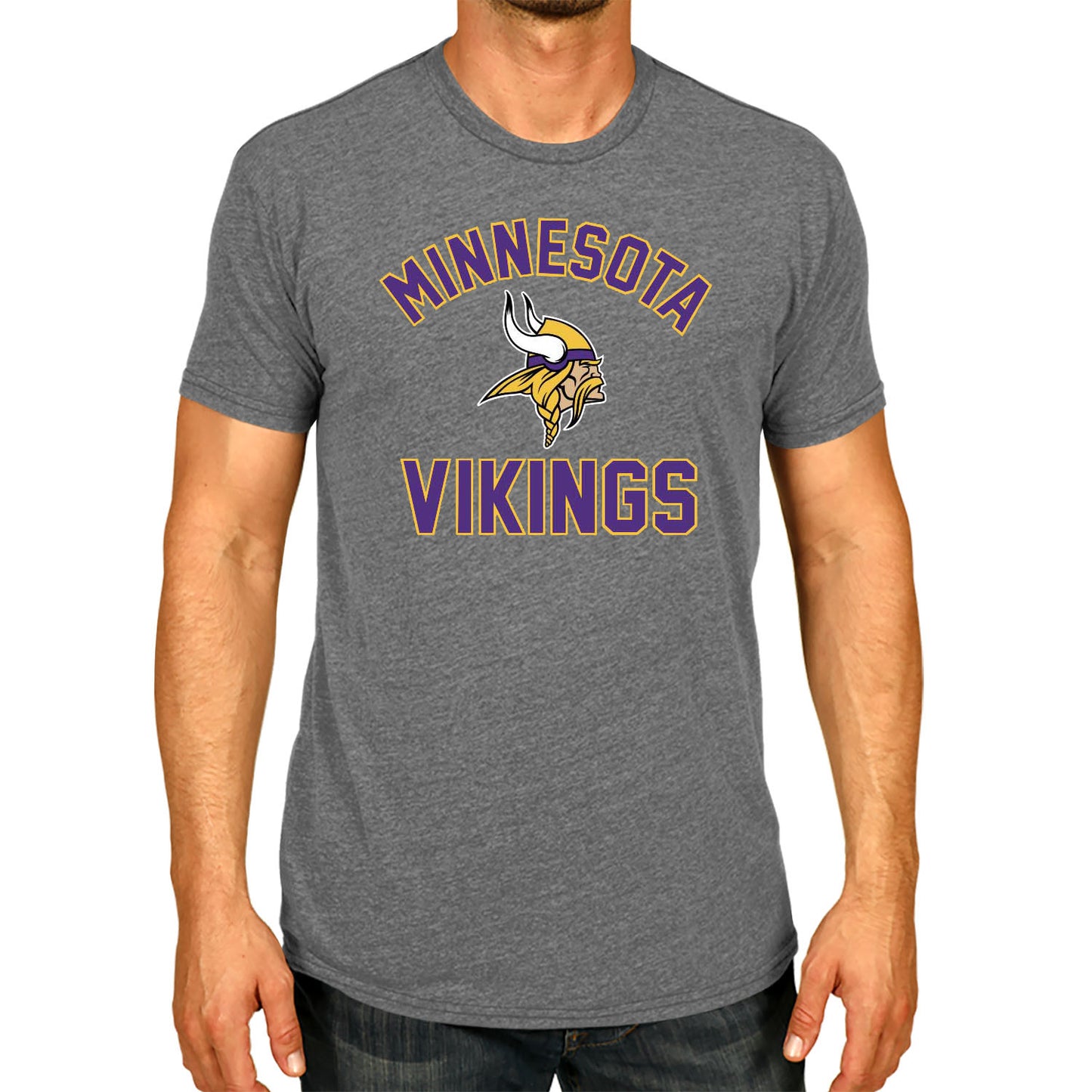 Minnesota Vikings Team Fan Apparel NFL  Adult Gameday T-Shirt - Sport Gray