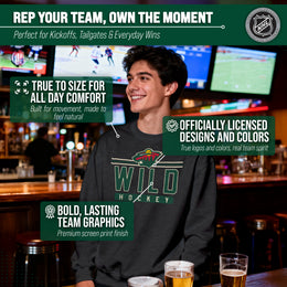 Minnesota Wild NHL Charcoal True Fan Crewneck Sweatshirt - Charcoal