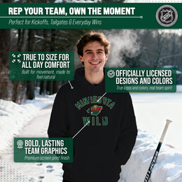 Minnesota Wild Hoodie Pullover Sweatshirt - Black