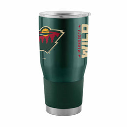 Minnesota Wild NHL Hockey 30oz Stainless Steel Vacuum Insulated Game Day Tumbler with Silicone Grip - Hunter Green