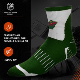 Minnesota Wild NHL Youth Surge Socks - Forest Green