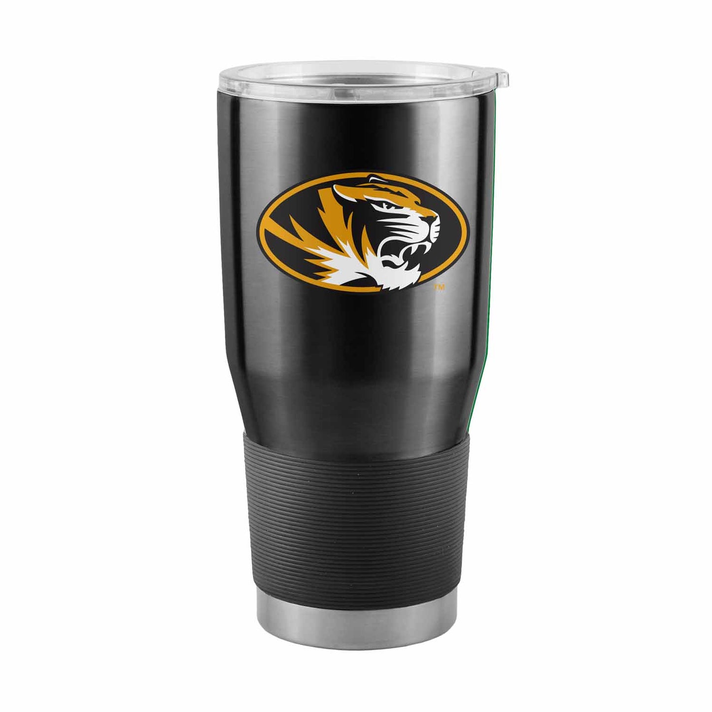 Missouri Tigers NCAA University 30oz Stainless Steel Vacuum Insulated Game Day Tumbler with Silicone Grip - Black