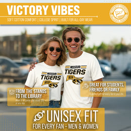 Missouri Tigers  Varsity Club Pennant Shirt - Off White