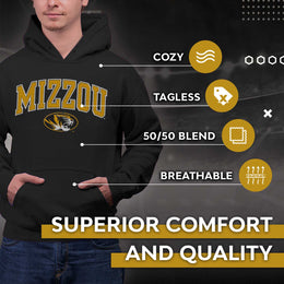Missouri Tigers NCAA Adult Tackle Twill Hooded Sweatshirt - Black