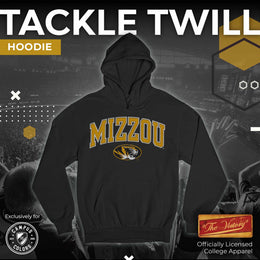 Missouri Tigers NCAA Adult Tackle Twill Hooded Sweatshirt - Black
