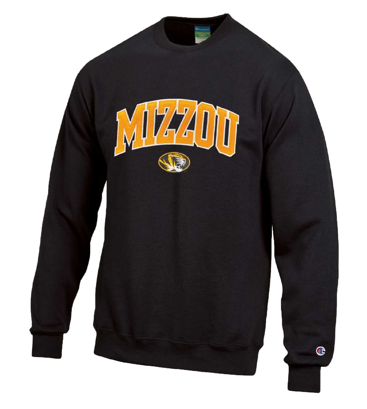 Missouri Tigers Adult Tackle Twill Crewneck - Black