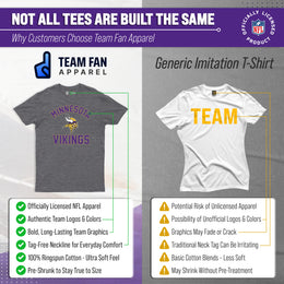 Minnesota Vikings Team Fan Apparel NFL  Adult Gameday T-Shirt - Sport Gray