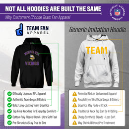 Minnesota Vikings Team Fan Apparel NFL  Gameday Hoodie - Black
