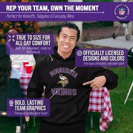 Minnesota Vikings Team Fan Apparel NFL  Gameday Hoodie - Black