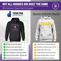 Minnesota Vikings Team Fan Apparel NFL  Gameday Hoodie - Charcoal