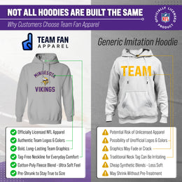 Minnesota Vikings Team Fan Apparel NFL  Gameday Hoodie - Sport Gray