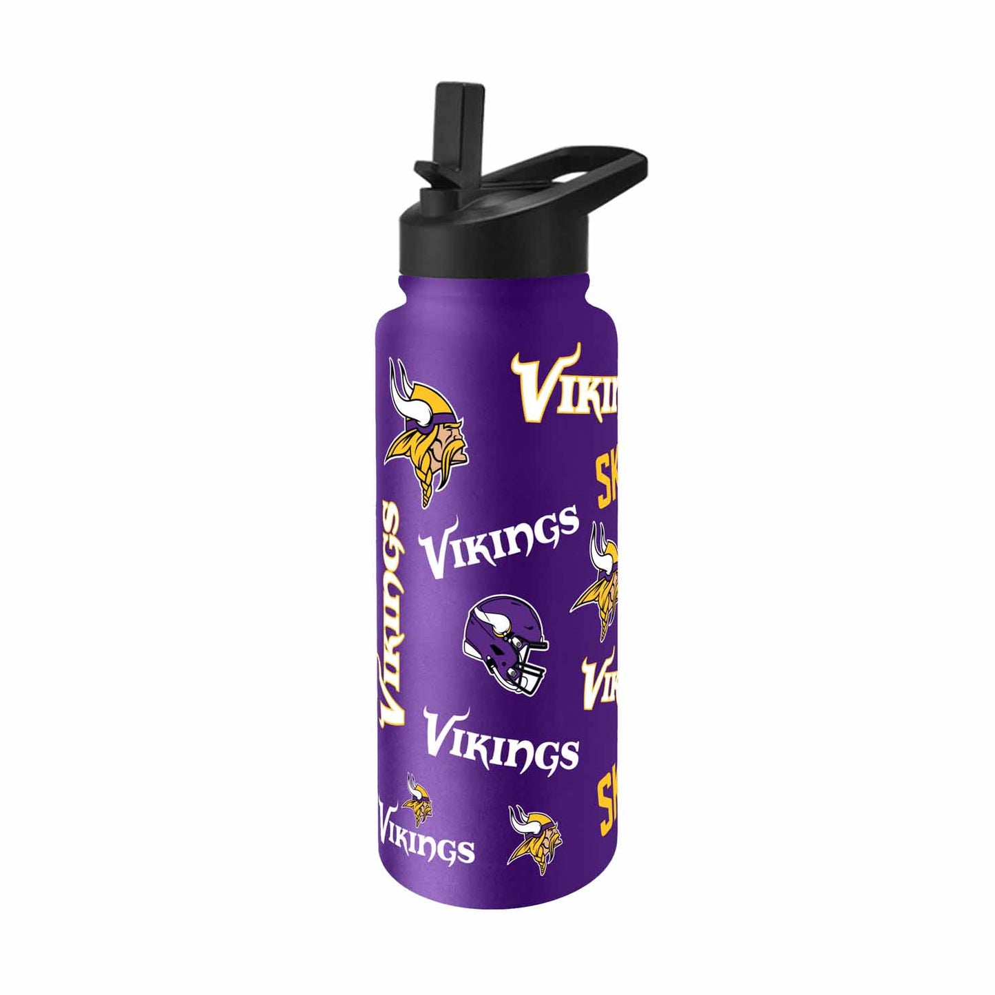Minnesota Vikings NFL 34oz Quencher Stainless Steel Insulated Water Bottle - Purple