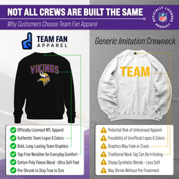 Minnesota Vikings NFL Home Team Crew - Black