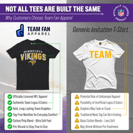 Minnesota Vikings NFL Starting Fresh Short Sleeve Heather T-Shirt - Black