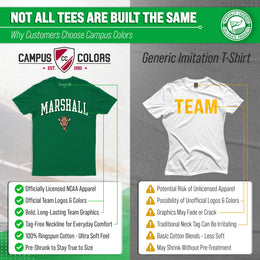 Marshall Thundering Herd NCAA Adult Gameday Cotton T-Shirt - Green