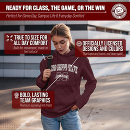 Mississippi State Bulldogs Arch & Logo Gameday Hoodie - Team Color