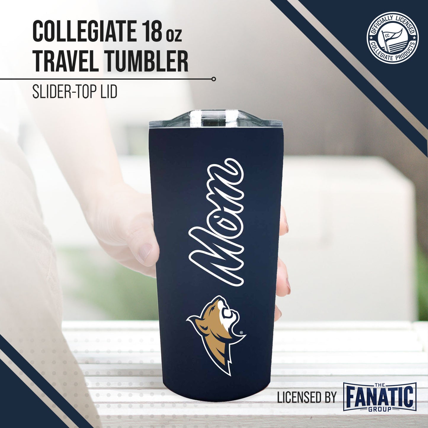 Montana State Bobcats NCAA Stainless Steel Travel Tumbler for Mom - Navy