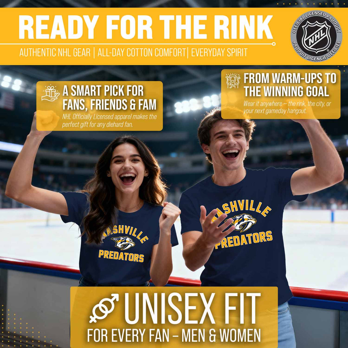 Nashville Predators NHL Gameday T-Shirt - Navy
