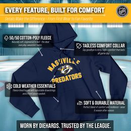 Nashville Predators Hoodie Pullover Sweatshirt - Navy