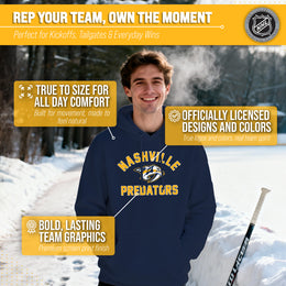 Nashville Predators Hoodie Pullover Sweatshirt - Navy