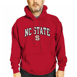NC State Wolfpack NCAA Adult Tackle Twill Hooded Sweatshirt - Red