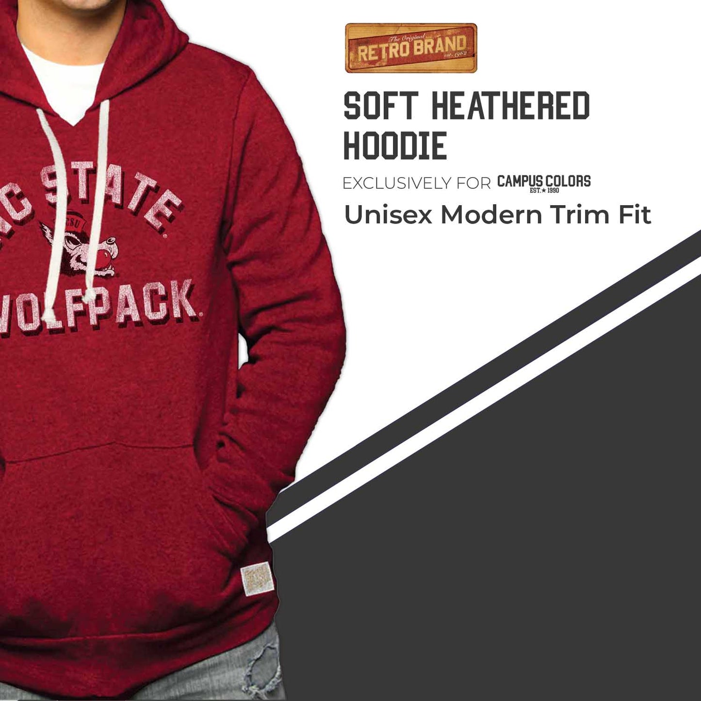 NC State Wolfpack Adult University Hoodie - Red