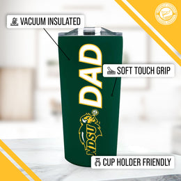North Dakota State University Bison NCAA Stainless Steel Travel Tumbler for Dad - Green