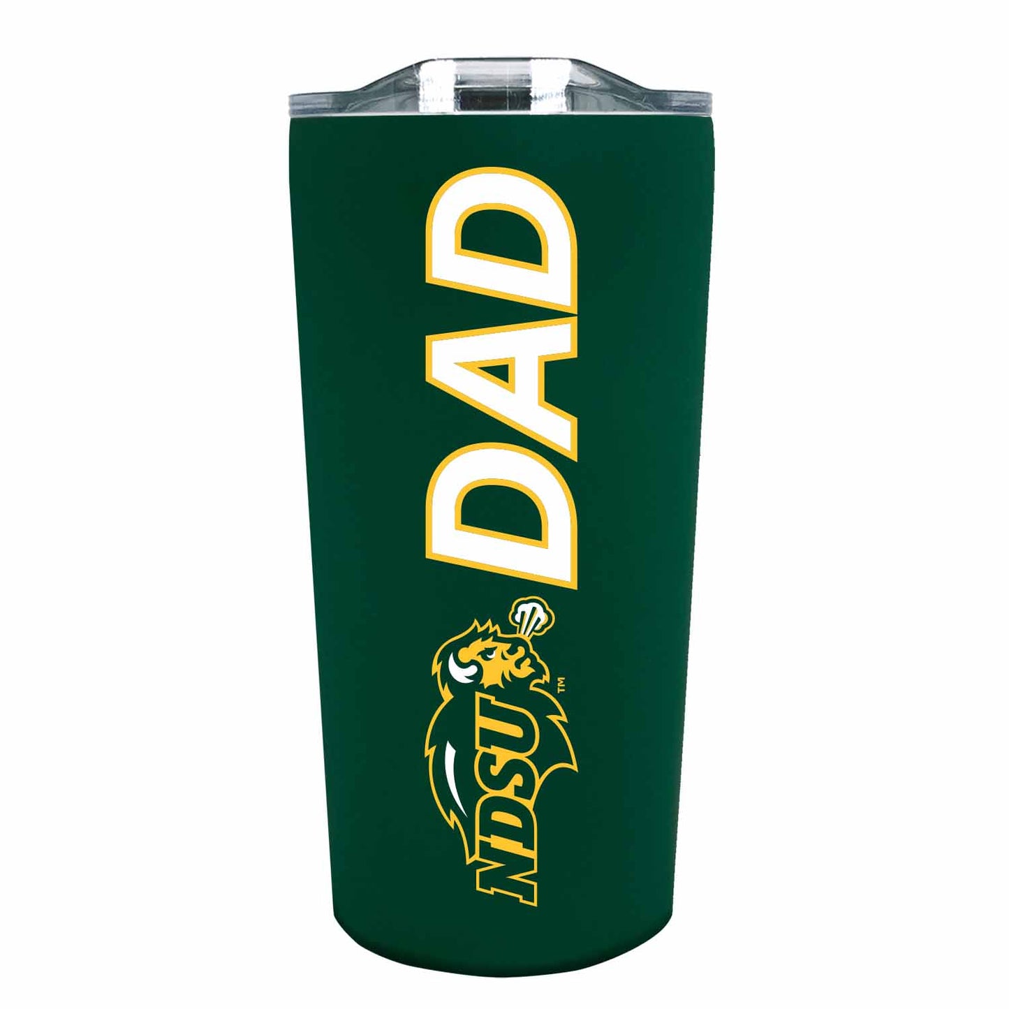 North Dakota State University Bison NCAA Stainless Steel Travel Tumbler for Dad - Green