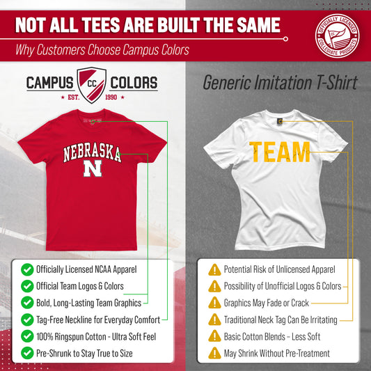 Nebraska Cornhuskers Gameday Cotton T-Shirt for Men and Women