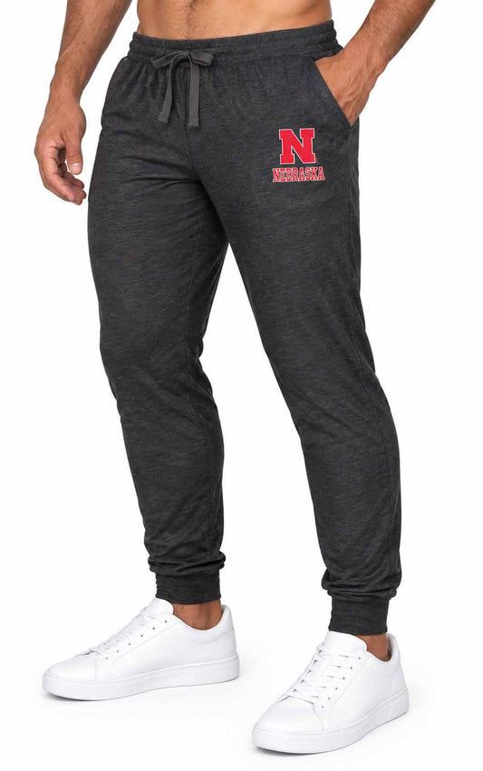 Nebraska Cornhuskers  NCAA Cloud Jersey Jogger Pants Black Heather - Black Heather
