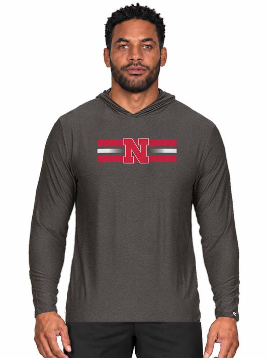 Nebraska Cornhuskers  Scholarship Cloud Jersey Hoodie NCAA - Black Heather
