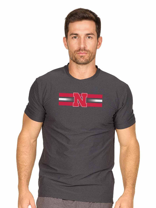 Nebraska Cornhuskers  Scholarship Cloud Jersey Short Sleeve Tee - Black Heather