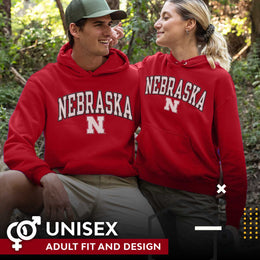 Nebraska Cornhuskers NCAA Adult Tackle Twill Hooded Sweatshirt - Red