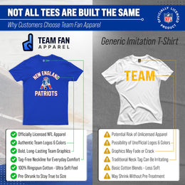 New England Patriots NFL Adult Retro Gameday Unisex T-Shirt - Royal