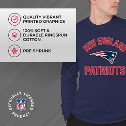 New England Patriots NFL Gameday Adult Long Sleeve Shirt - Navy
