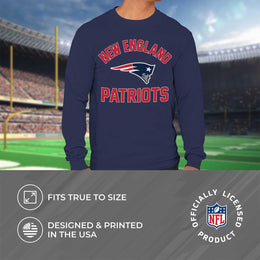 New England Patriots NFL Gameday Adult Long Sleeve Shirt - Navy